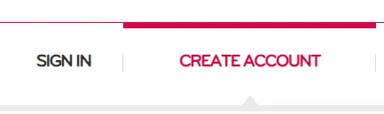 The Sign In and Create Account buttons on the developer site